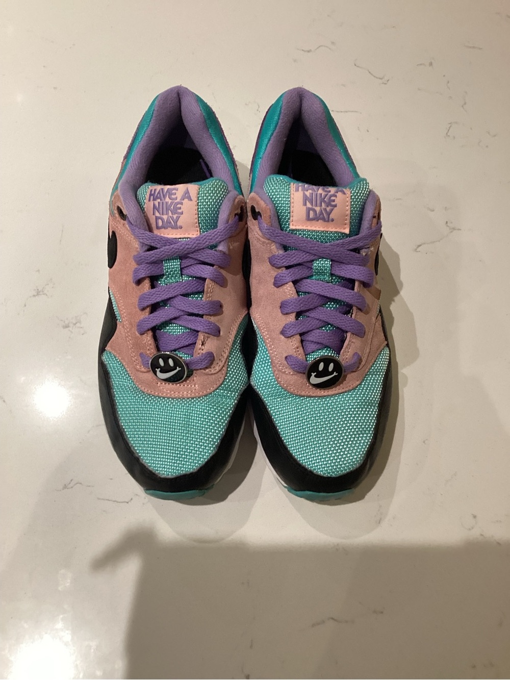 Nike Women's Sneakers in Teal, Lavender & Pink
